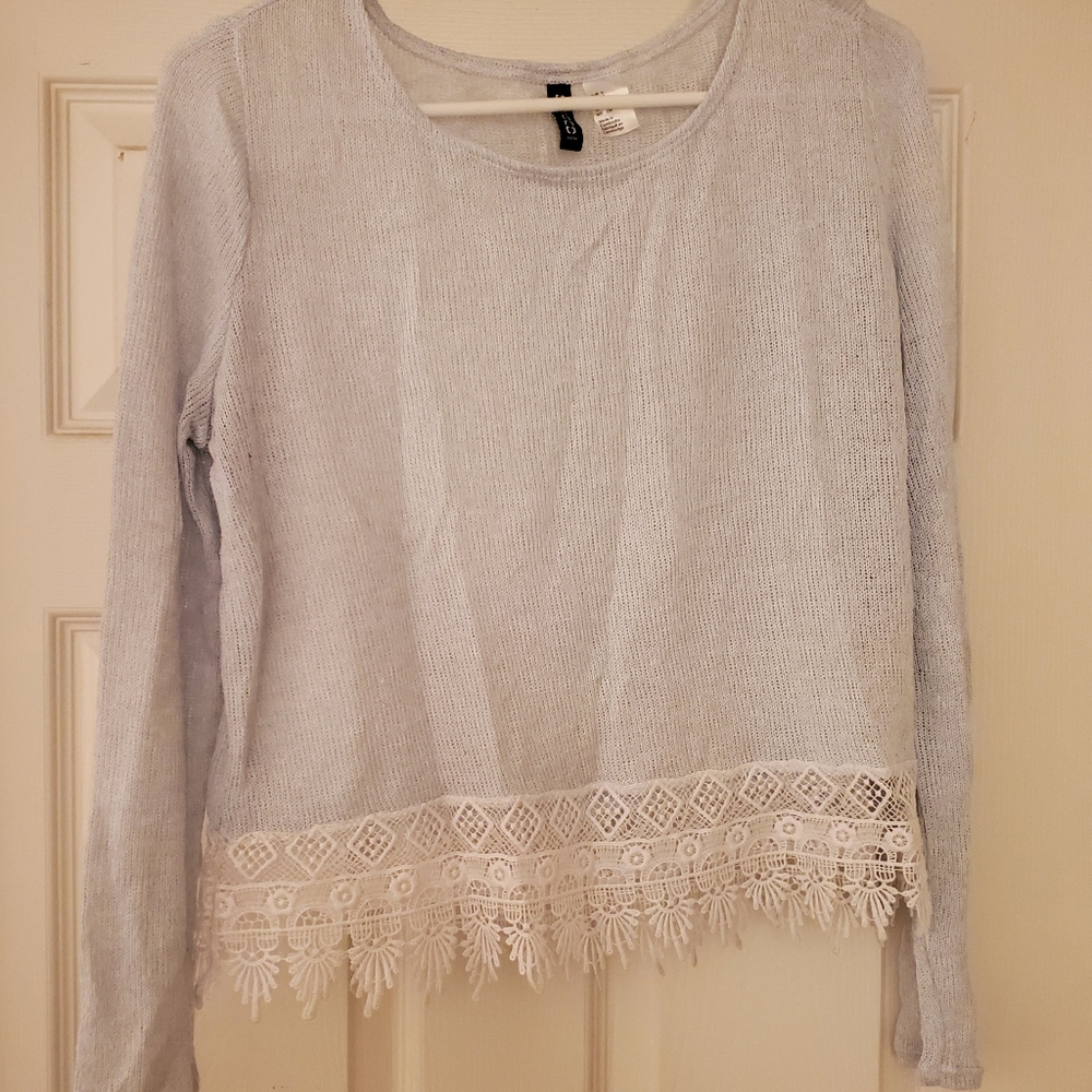 Crochet Top With Lace Detail